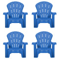 Garden Chair - Blue 4 Pack
